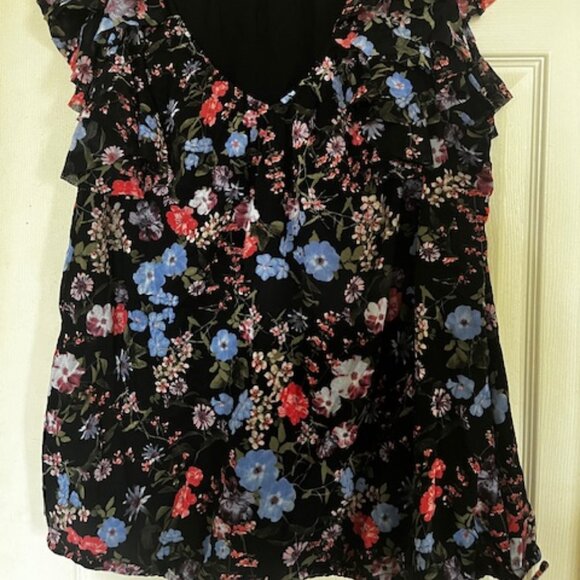 international concepts flower printed women blouse Size 1X - Picture 2 of 5